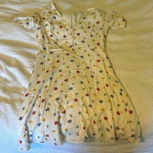 Madewell floral mini dress